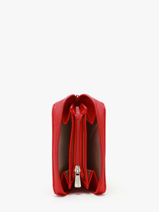 Portemonnee/kaarthouder Confort Leder Hexagona Rood confort 463042-vue-porte